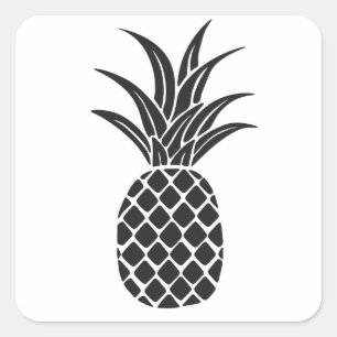 Sticker en silhouette d'ananas
