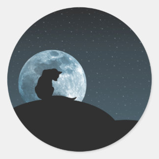 Sticker en silhouette de chat
