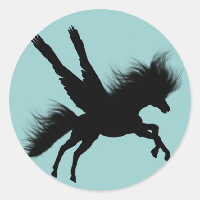 Sticker en silhouette Pegasus (Devant)