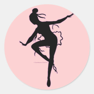 Sticker en silhouette Prima Ballerina