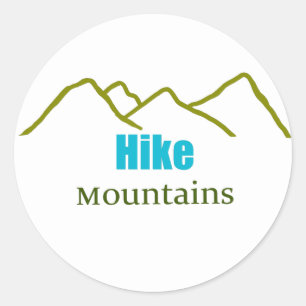 Sticker en silhouette simpliste pour les monts de 