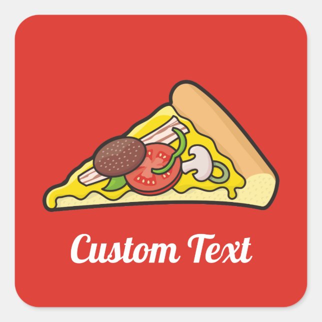 Sticker en tranche de pizza (Devant)