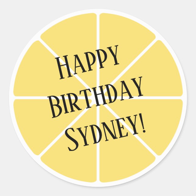 Sticker en tranches de citron (Devant)