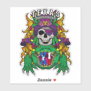 Sticker en vinyle 6" Texas ShipRockers