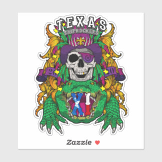 Sticker en vinyle 6" Texas ShipRockers