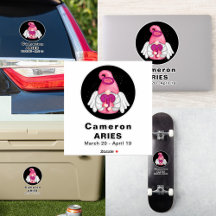 Sticker en vinyle Angel 8" Gnome Aries