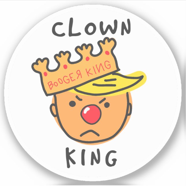 Sticker en vinyle clown (Devant)