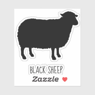 Sticker en vinyle Cool de mouton noir