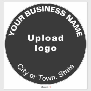 Sticker en vinyle couleur noire de l'entreprise
