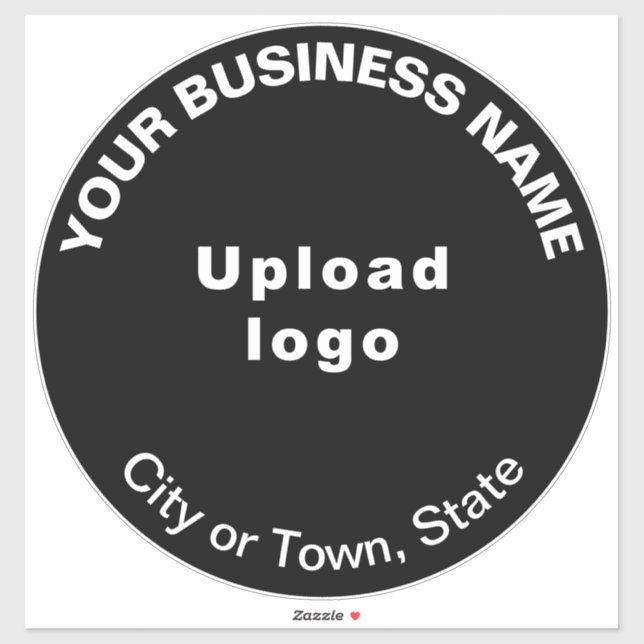 Sticker en vinyle couleur noire de l'entreprise (Feuille)