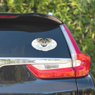 Sticker en vinyle coupé Borzoi Love Die