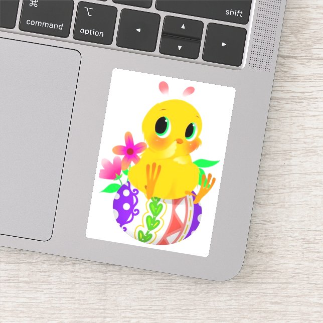 Sticker en vinyle coupé de Pâques (Détail)