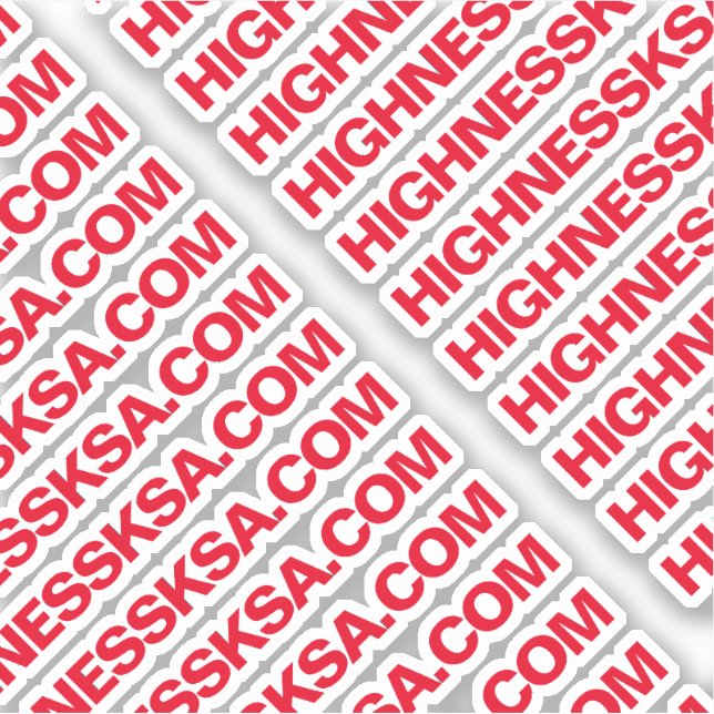 Sticker en vinyle coupé sur mesure (Devant)