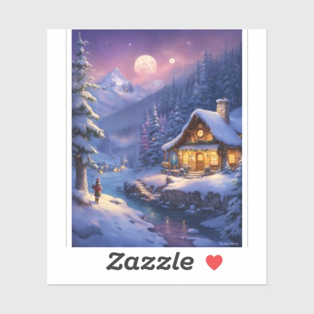 Sticker en vinyle coupé sur mesure (Feuille)