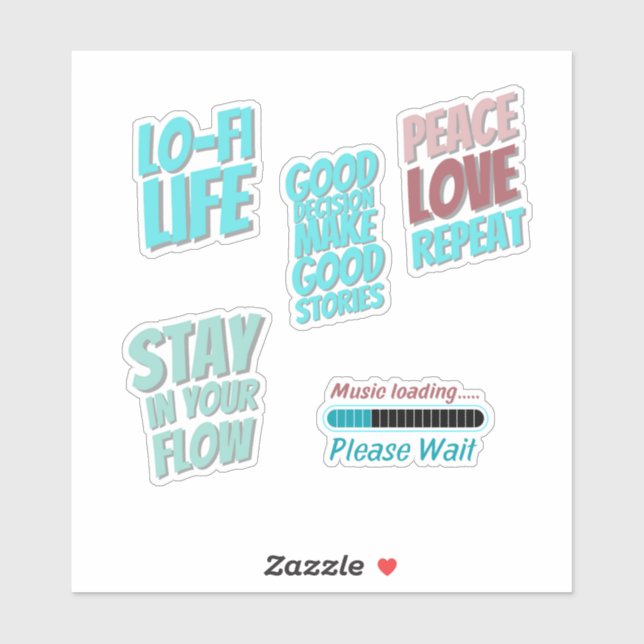 Sticker en vinyle coupé sur mesure (Feuille)