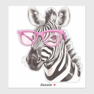 Sticker en vinyle coupé sur mesure avec lunettes r
