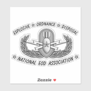 Sticker en vinyle coupé sur mesure Badge EOD