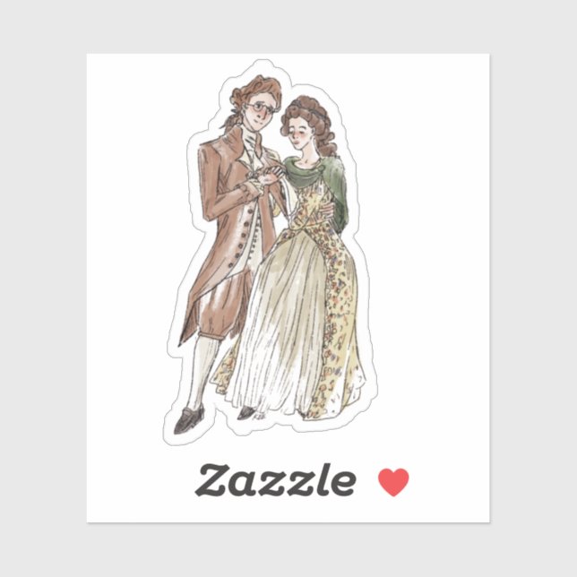 Sticker en vinyle coupé sur mesure Kes et Violet (Feuille)