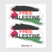 Sticker en vinyle coupé sur mesure PALESTINE GRATU