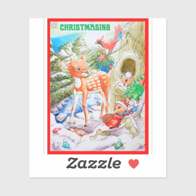 Sticker en vinyle coupé sur mesure pour les enfant (Feuille)