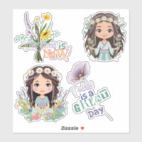 Sticker en vinyle coupé sur mesure pour les filles