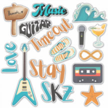 Sticker en vinyle coupé sur mesure SKZ Time Out (B