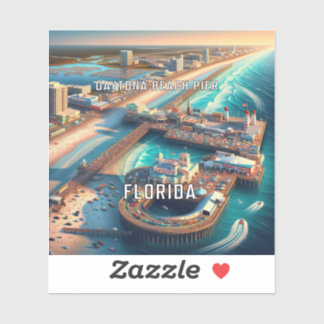 Sticker en vinyle de 3 pouces de Daytona Beach Pie