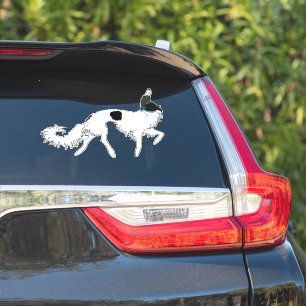 Sticker en vinyle de ballet Borzoi Die Cut