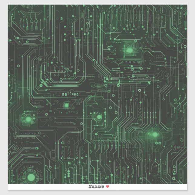 Sticker en vinyle de circuit de néon (Feuille)