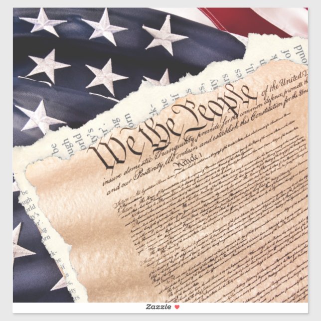 Sticker en vinyle de constitution (Feuille)