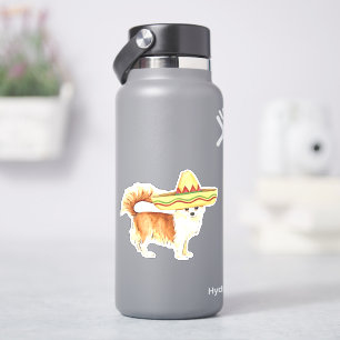 Sticker en vinyle de Fiesta Long Coat Chihuahua