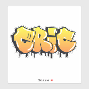 Sticker en vinyle de graffiti "Eric" sur mesure