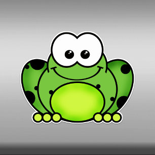 Sticker en vinyle de grenouille Cutie