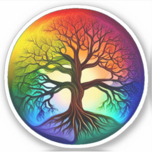 Sticker en vinyle de l'arbre de vie