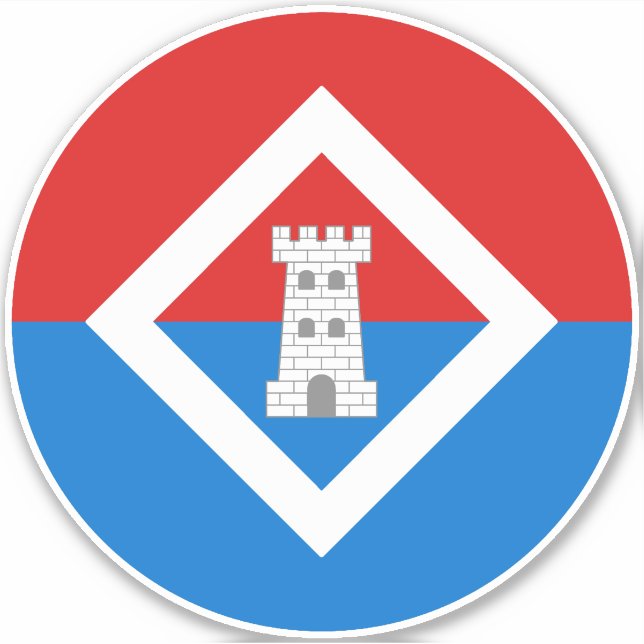 Sticker en vinyle de marque SCA Caer (Devant)