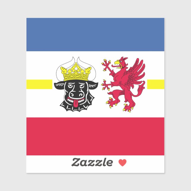 Sticker en vinyle de Mecklenburg (Feuille)