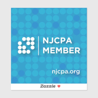 Sticker en vinyle de membre NJCPA - Petits cercles