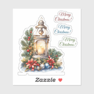 Sticker en vinyle de Noël
