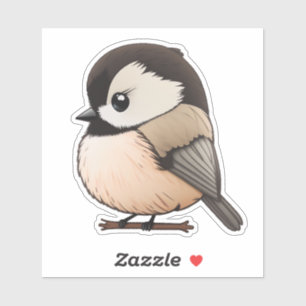 Sticker en vinyle de poulet doux, Sticker pour ois
