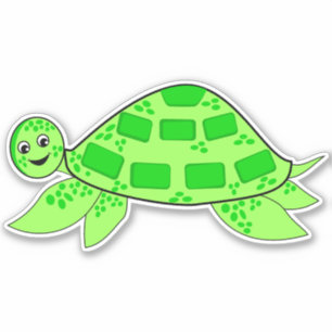 Sticker en vinyle de tortue