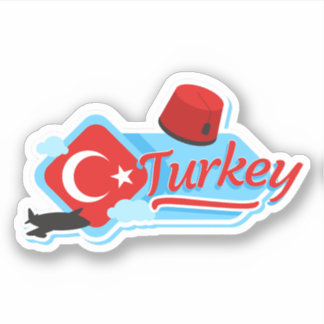 Sticker en vinyle de voyage de Turquie