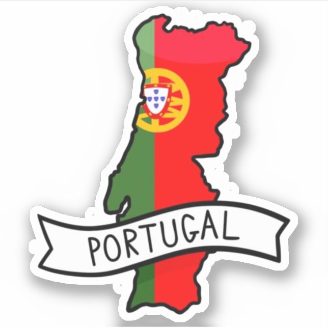 Sticker en vinyle de voyage Portugal (Devant)
