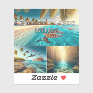 Sticker en vinyle des Caraïbes des îles Caïmans 3