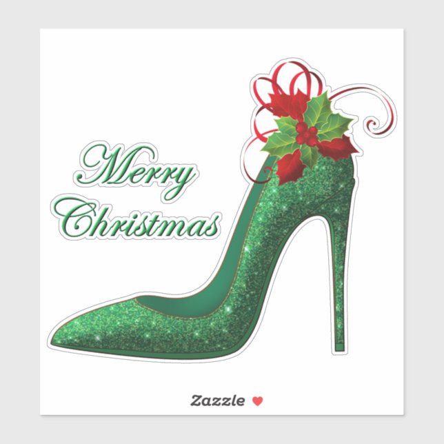 Sticker en vinyle des talons de Parties scintillan (Feuille)