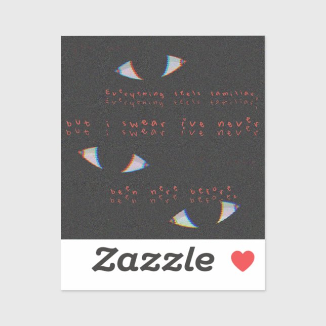 Sticker en vinyle Dreamcore - Yeux (Feuille)