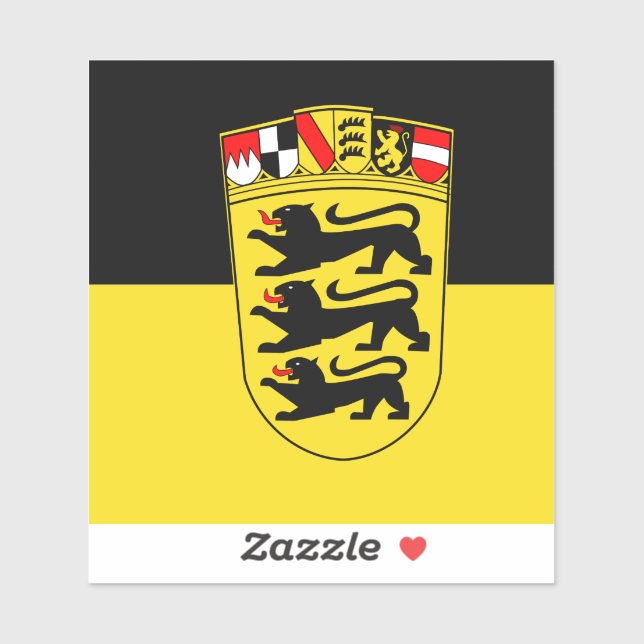 Sticker en vinyle du Bade-Wurtemberg (Feuille)