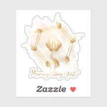 Sticker en vinyle du logo ondulé du matin