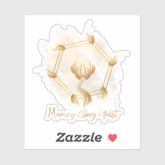 Sticker en vinyle du logo ondulé du matin