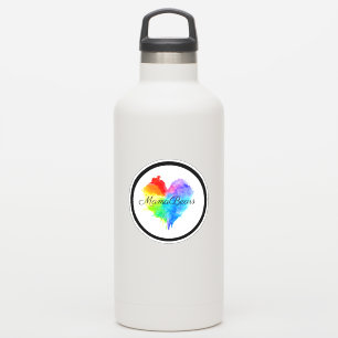 Sticker en vinyle du logo Rainbow Heart