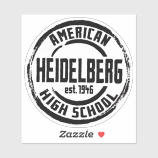 Sticker en vinyle du lycée américain Heidelberg